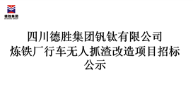 华体会 （hth）·官方网站-登录入口-HTH SPORTS
炼铁厂行车无人抓渣改造项目招标