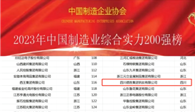 四川华体会 （hth）·官方网站-登录入口-HTH SPORTS
钒钛有限公司位列综合实力200强第116位