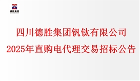 四川华体会 （hth）·官方网站-登录入口-HTH SPORTS
钒钛有限公司2025年直购电代理交易招标文件